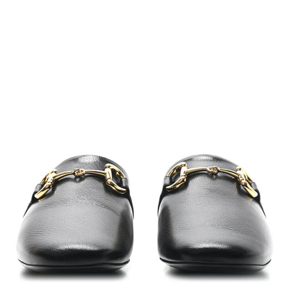 Gucci Goatskin Horsebit Pericle Slippers 38.5 Black 2 of 8