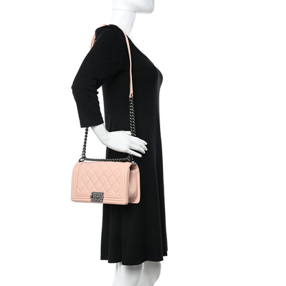 Chanel Lambskin Quilted Medium Boy Flap Light Pink 2 of 10