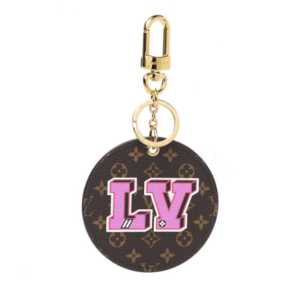 Louis Vuitton Monogram Patches Bag Charm Key Ring 1 of 3