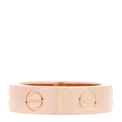 Cartier 18K Pink Gold Pink Sapphire 5.5mm LOVE Ring 53 6.5 3 of 5