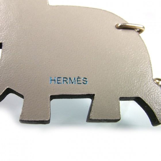 Leather Lucky Haati Elephant Key Chain