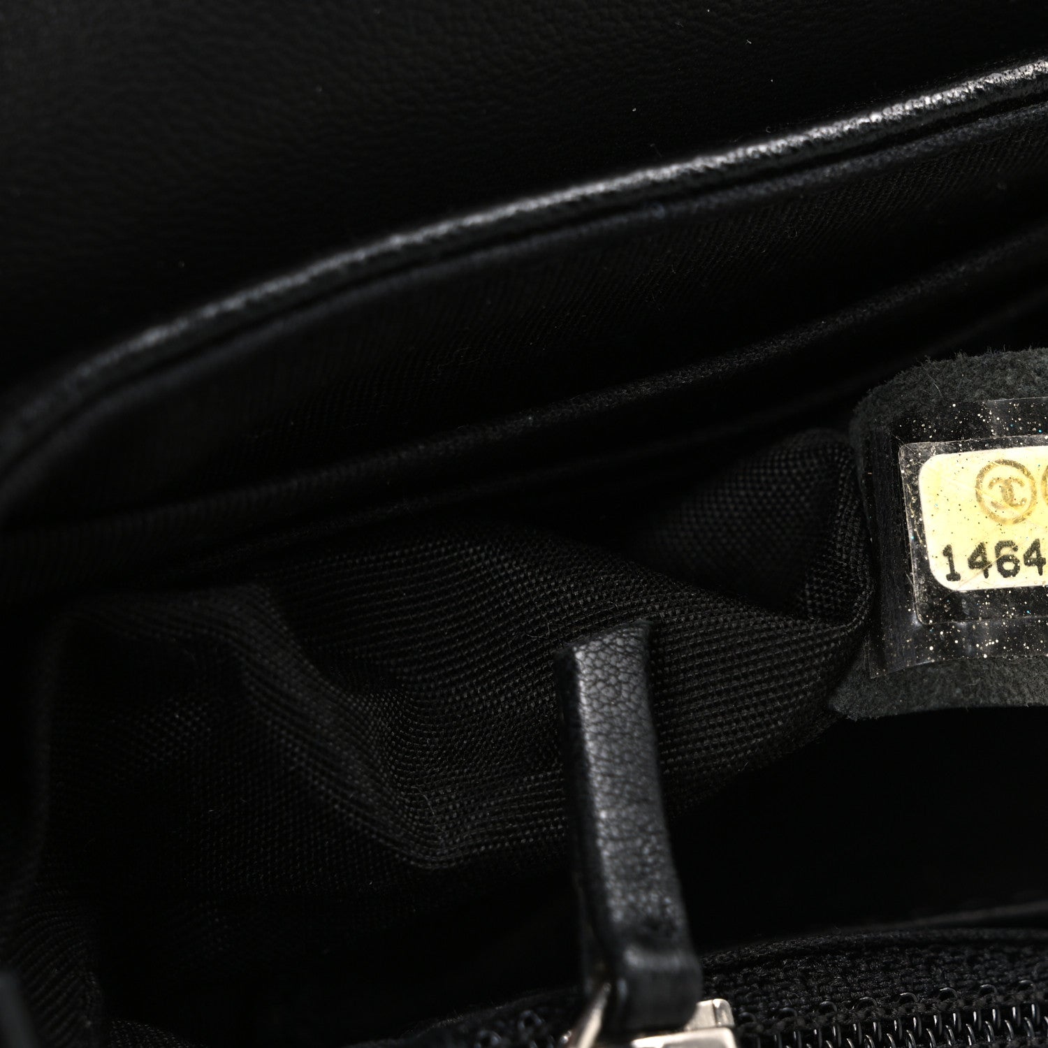 Chanel Lambskin Half Moon Wallet On Chain WOC Black 8 of 12