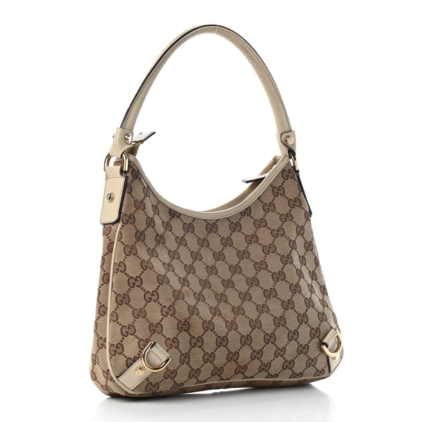 Monogram Medium Abbey D Ring Hobo Off White