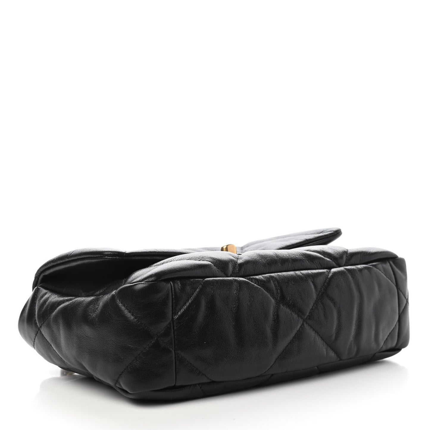 Goatskin Quilted Medium Chanel 19 Flap Black