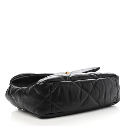 Chanel Goatskin Quilted Medium Chanel 19 Flap Black 4 of 10
