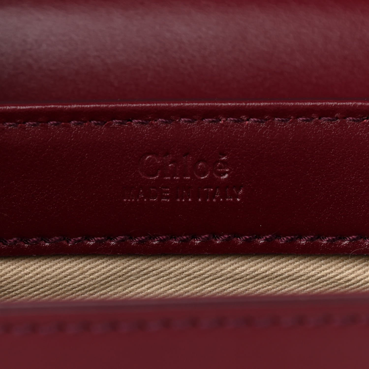 Chloe Calfskin Small C Double Carry Burnt Mahogany 6 of 10