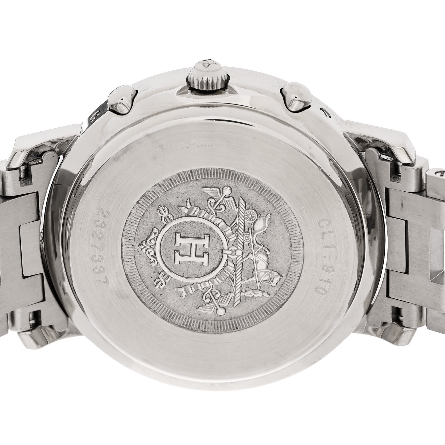 Hermes Stainless Steel 38mm Clipper Chronograph Quartz Watch 4 of 4