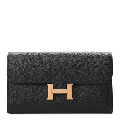 Hermes Epsom Constance Long Wallet Black 1 of 5