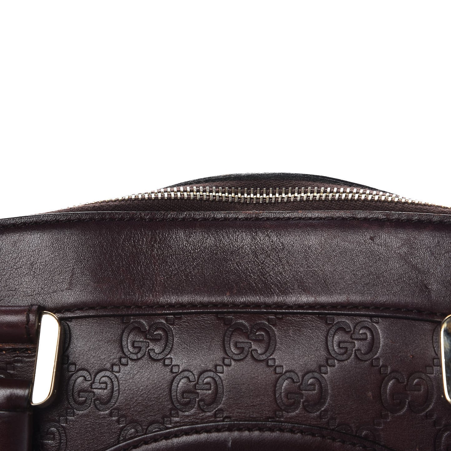 Guccissima Large Punch Bowler Burgundy