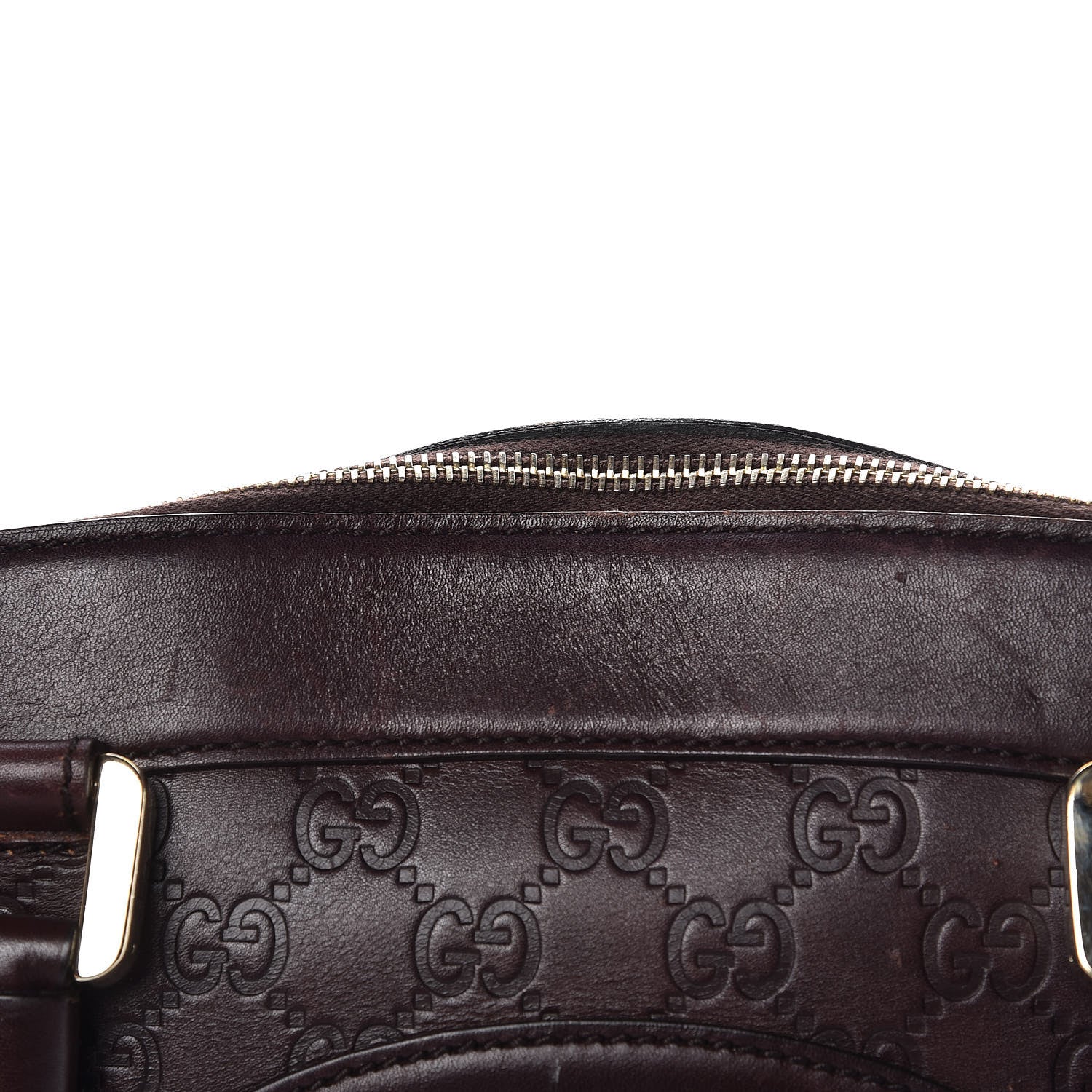 Gucci Guccissima Large Punch Bowler Burgundy 10 of 17
