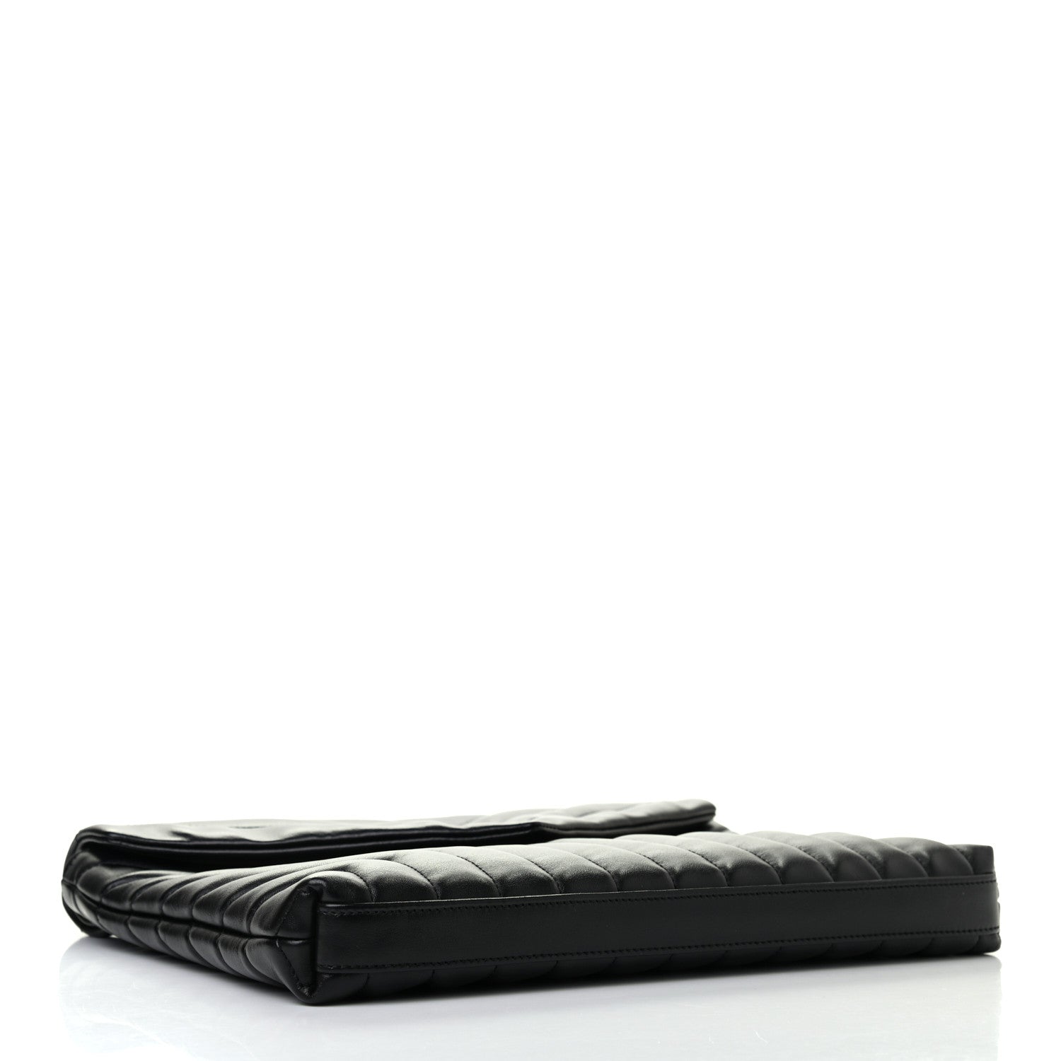 Saint Laurent Calfskin Y Quilted Monogram Loulou Document Holder Black 4 of 7