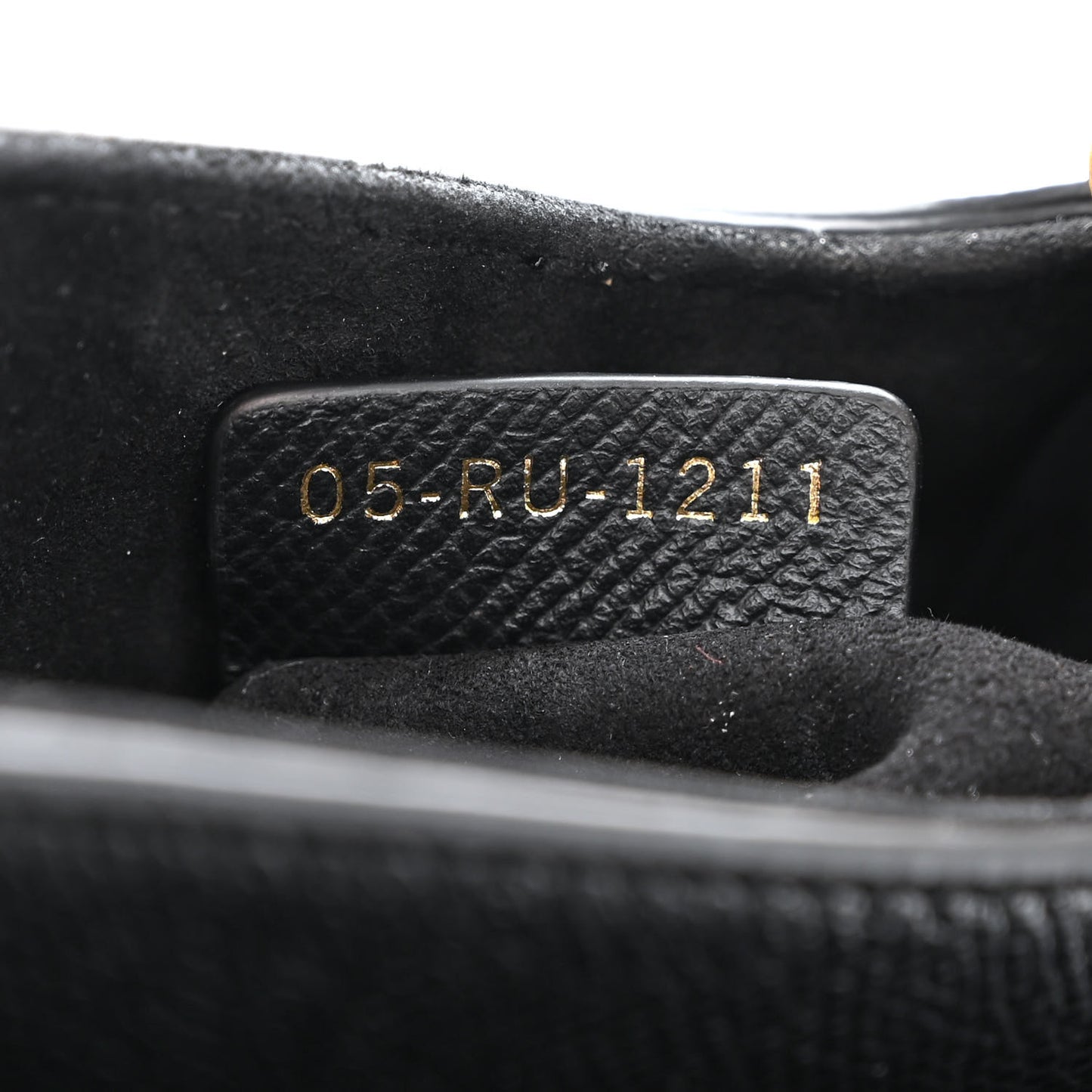 Grained Calfskin Mini Saddle Bag Black