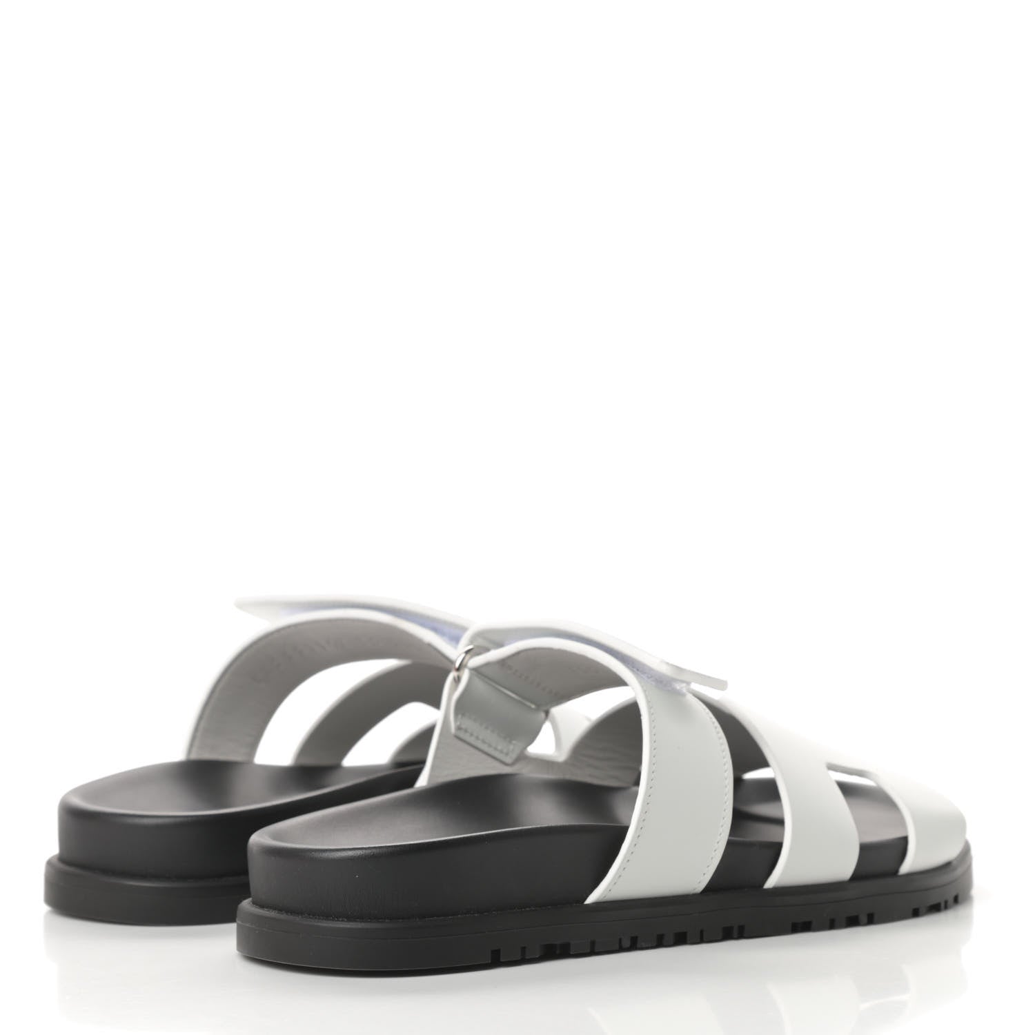 Hermes Calfskin Womens Chypre Sandals 36 White 4 of 8