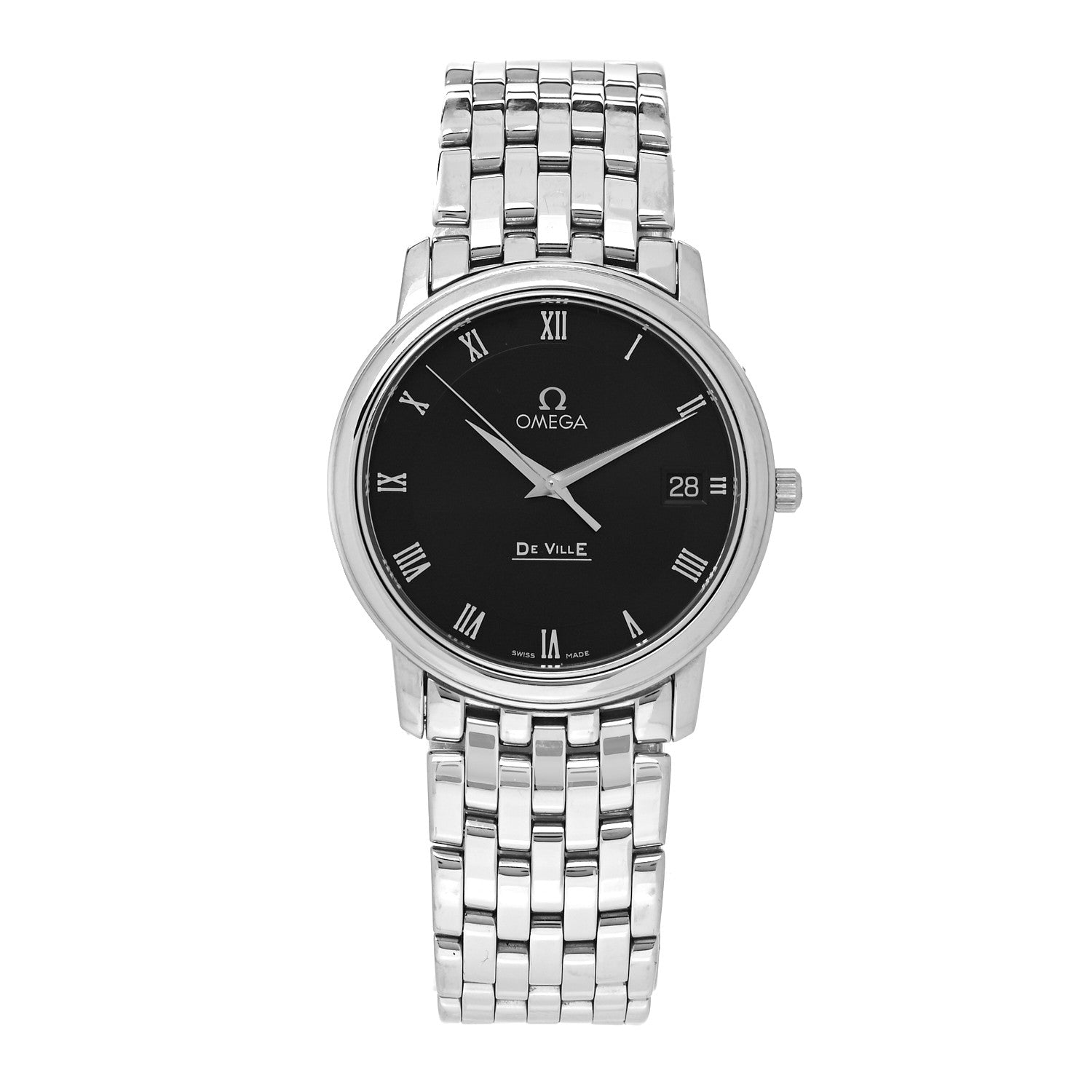 Omega Stainless Steel 35mm De Ville Quartz Watch Black 4510.52.00 1 of 5