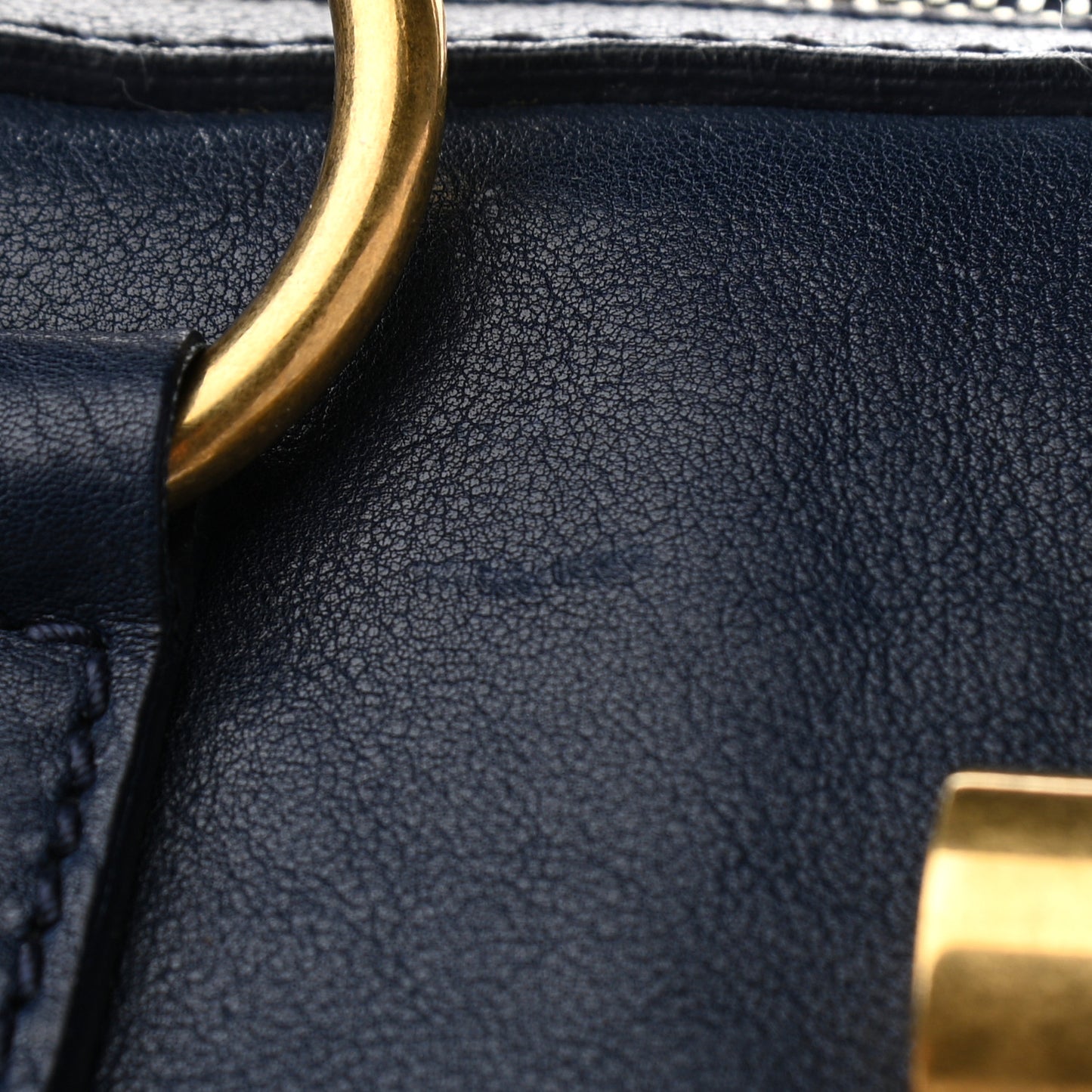 Calfskin Oversized Muse Dark Blue