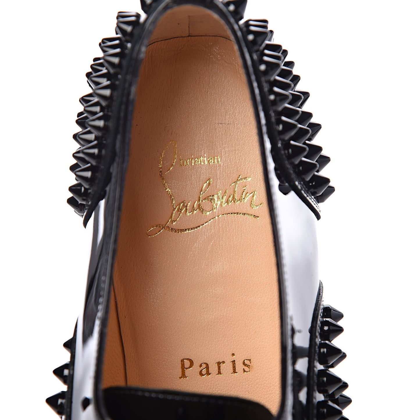Patent Spike Freddy Flats 37.5 Black