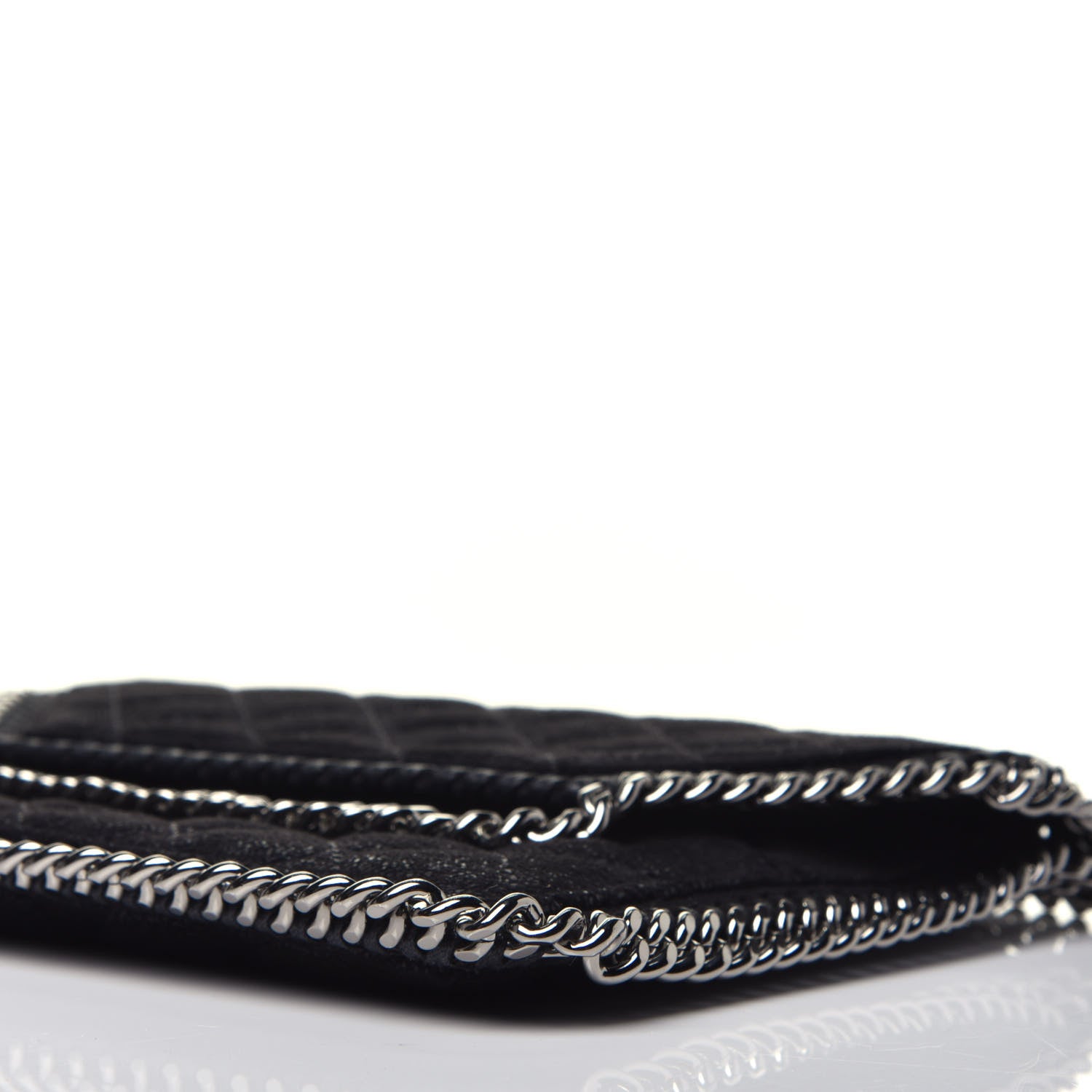 Stella McCartney Shaggy Deer Quilted Mini Falabella Crossbody Black 9 of 9