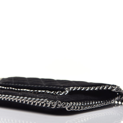 Stella McCartney Shaggy Deer Quilted Mini Falabella Crossbody Black 9 of 9