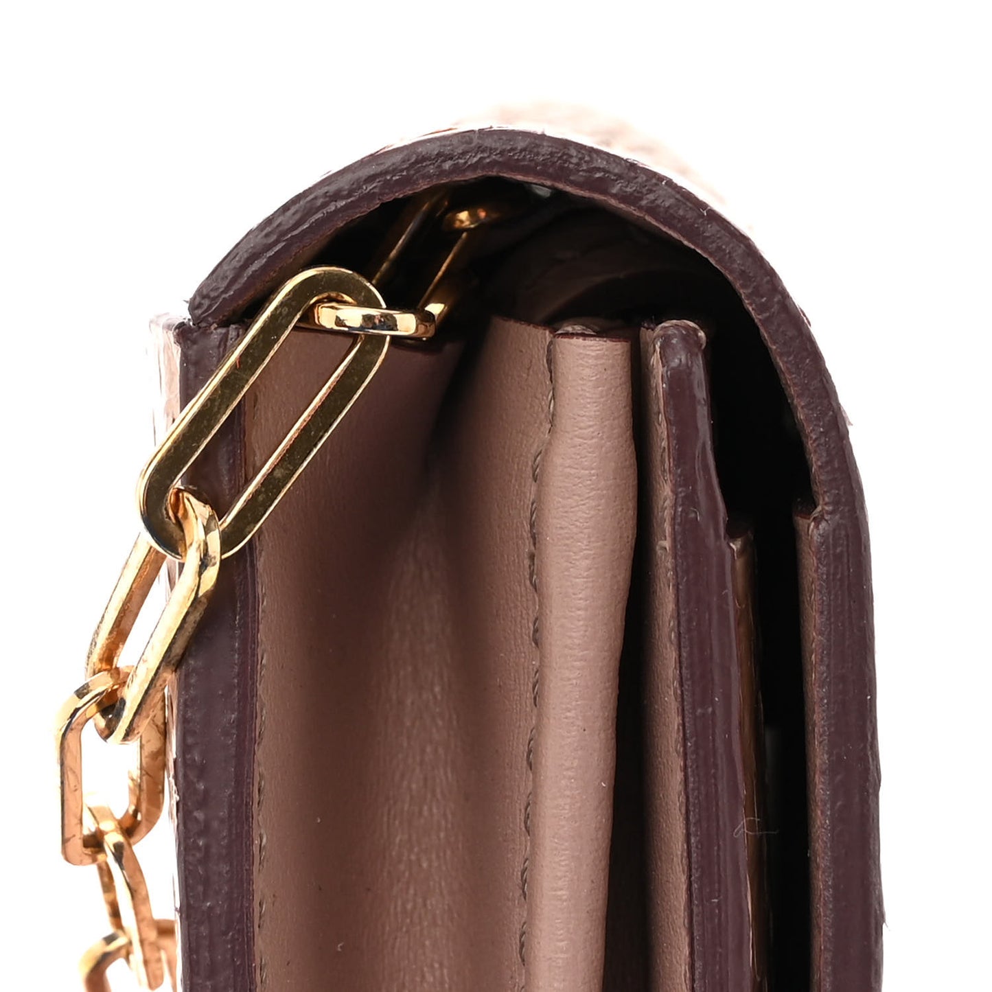Snakeskin Wallet Beige