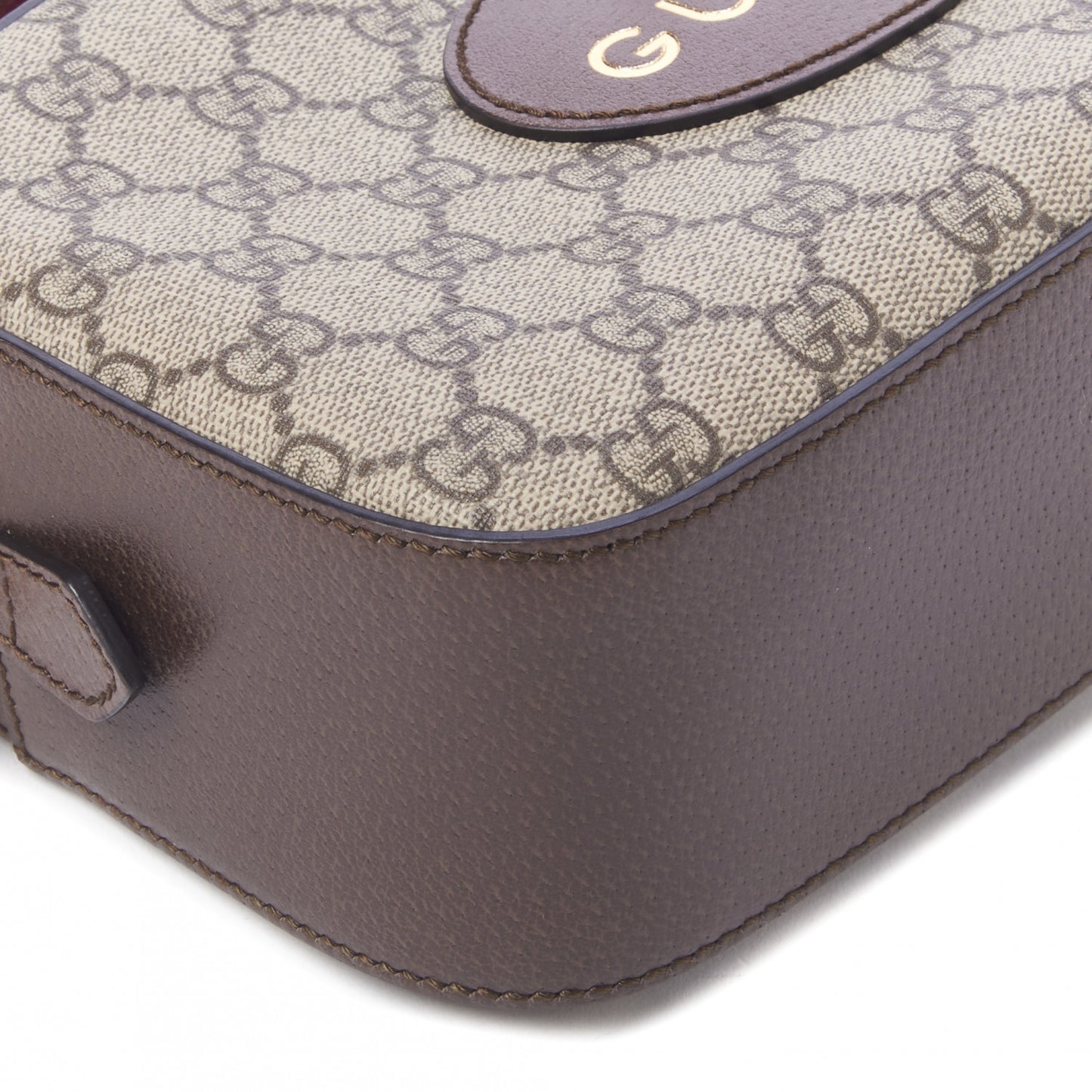 GG Supreme Monogram Web Neo Vintage Shoulder Bag Beige New Acero Crop
