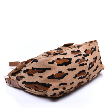 Fendi Calf Hair Leopard Print Mama Baguette Brown 4 of 15