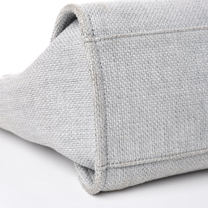 Chanel Canvas Deauville Large Tote Grey 9 of 13