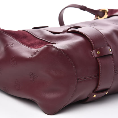Chloe Smooth Calfskin Embossed Tao Zipped Tote Burnt Brown 8 of 9