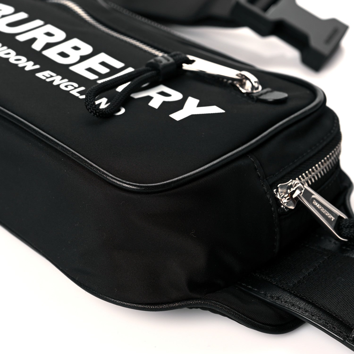 Burberry Econyl Logo Print Bum Bag Black 6 of 11