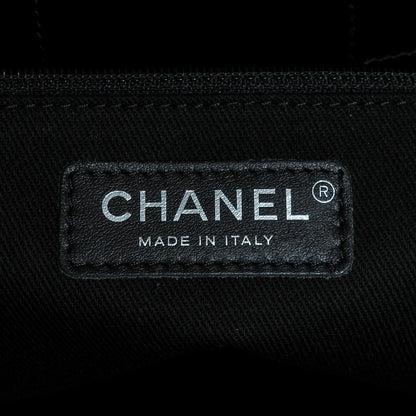 Chanel Glazed Calfskin Quilted Large CC Delivery Tote Black 6 of 7