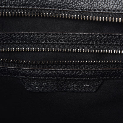 Celine Drummed Calfskin Mini Luggage Black 8 of 10