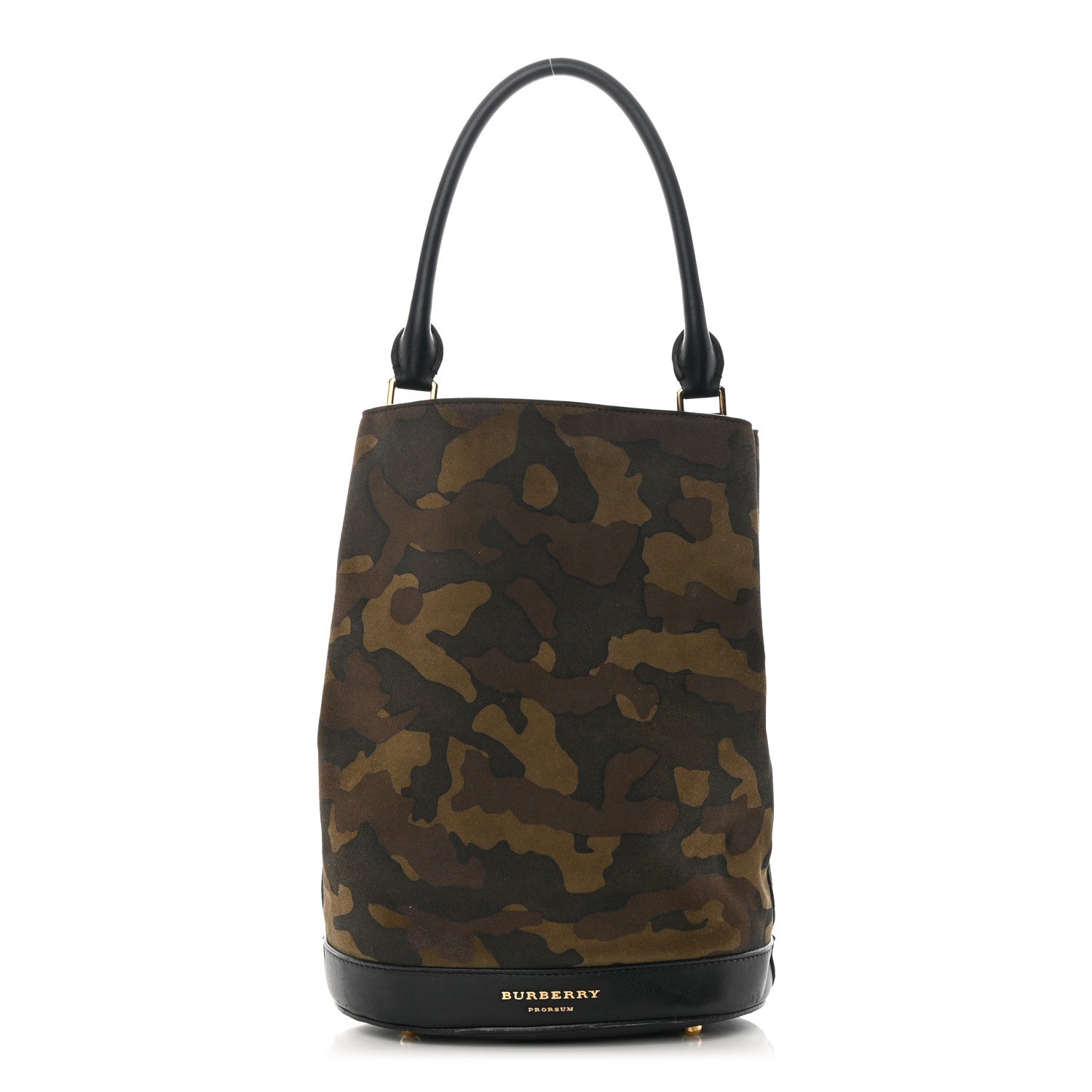 Burberry Calfskin Suede Camouflage Hobo Bag Multicolor 3 of 18