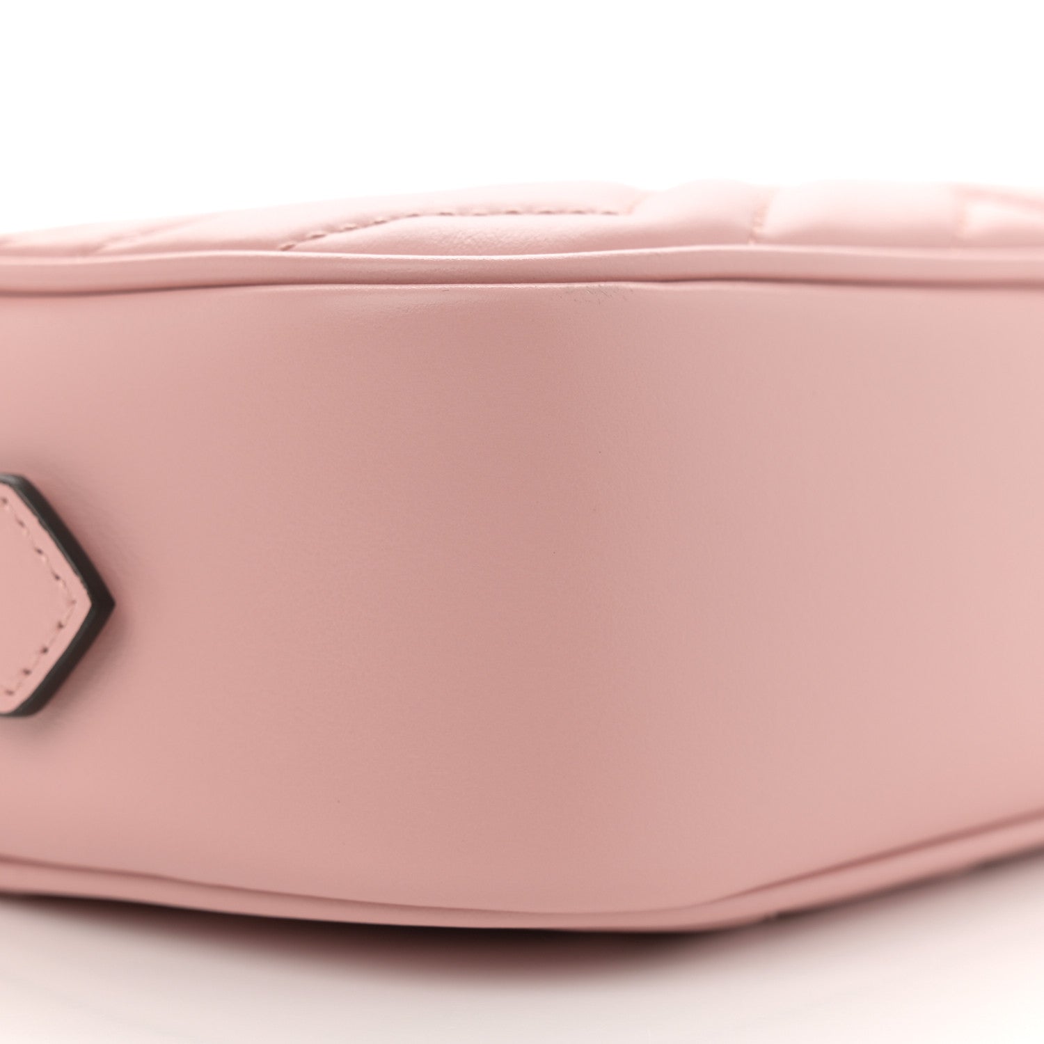 Gucci Calfskin Matelasse Monochrome Mini GG Marmont Chain Shoulder Bag Perfect Pink 9 of 11