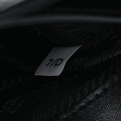 Prada Spazzolato Cleo Shoulder Bag Black 7 of 11