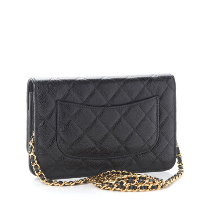 Chanel Caviar Quilted Wallet On Chain WOC Black 3 of 10