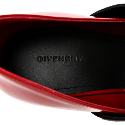 Givenchy Patent Calfskin Square Pump 36 Deep Red 8 of 10