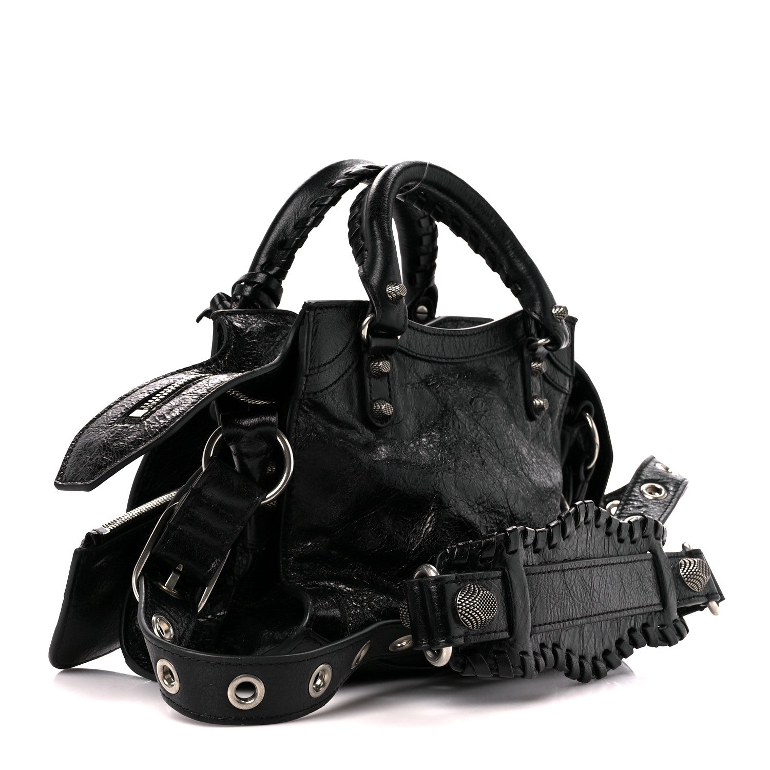 Balenciaga Agneau Arena Neo Cagole Handbag XS Black 3 of 14