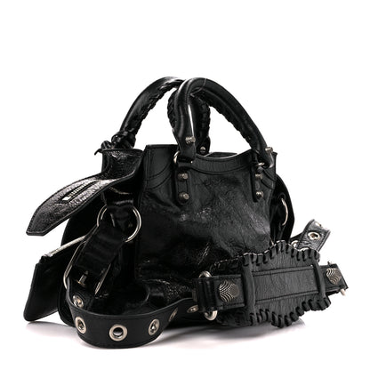 Balenciaga Agneau Arena Neo Cagole Handbag XS Black 3 of 14