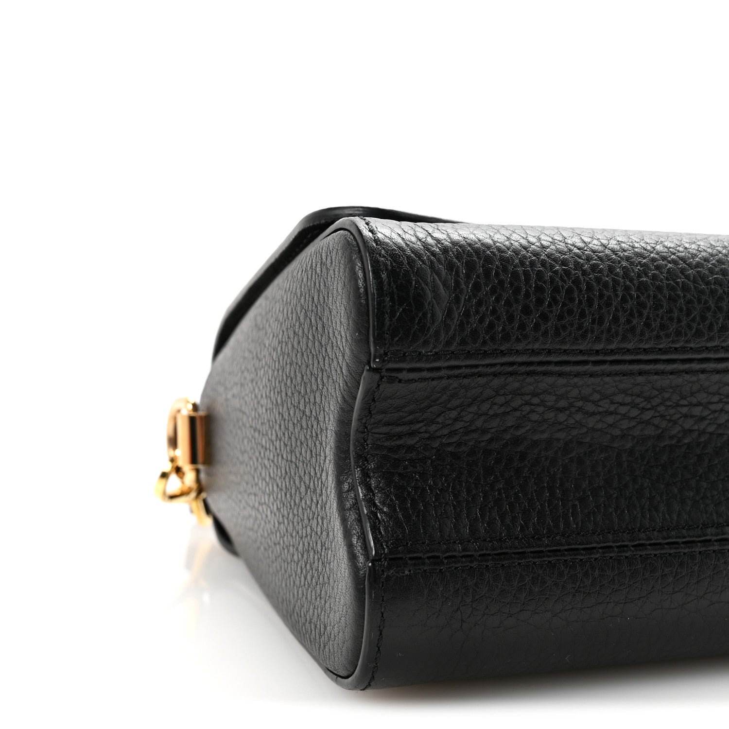 Louis Vuitton Taurillon Smooth Calfskin Scrunchie Twist One Handle MM Black 8 of 10