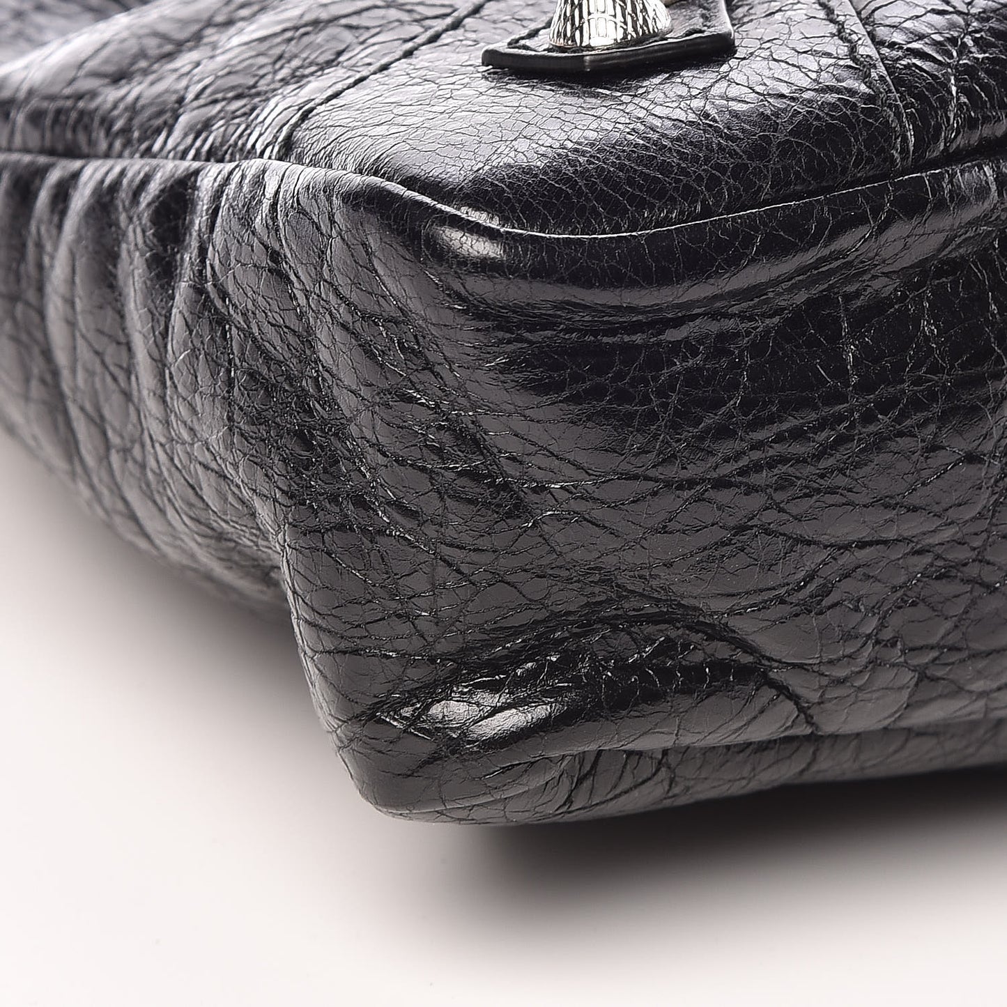 Agneau Giant 12 Silver Hardware Town Black