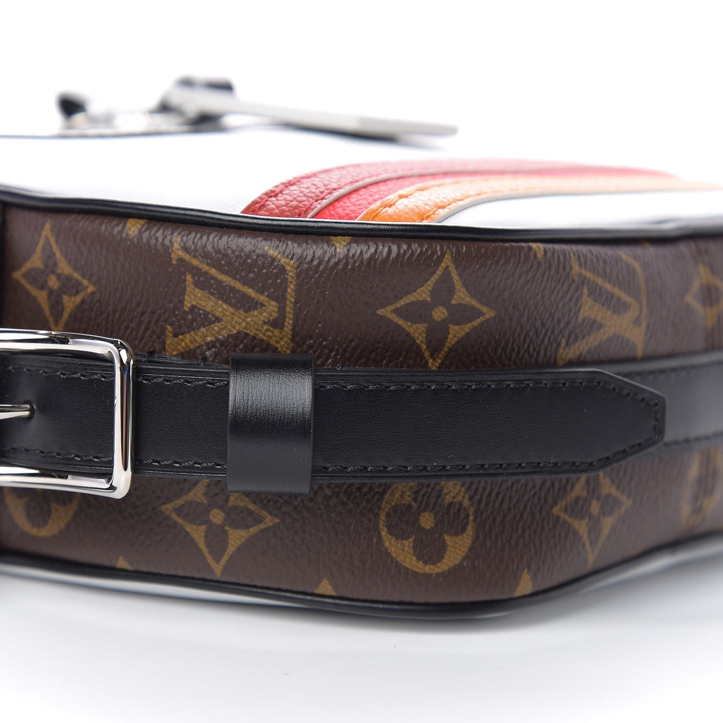 Calfskin Monogram LV Airline Boite Chapeau Souple White