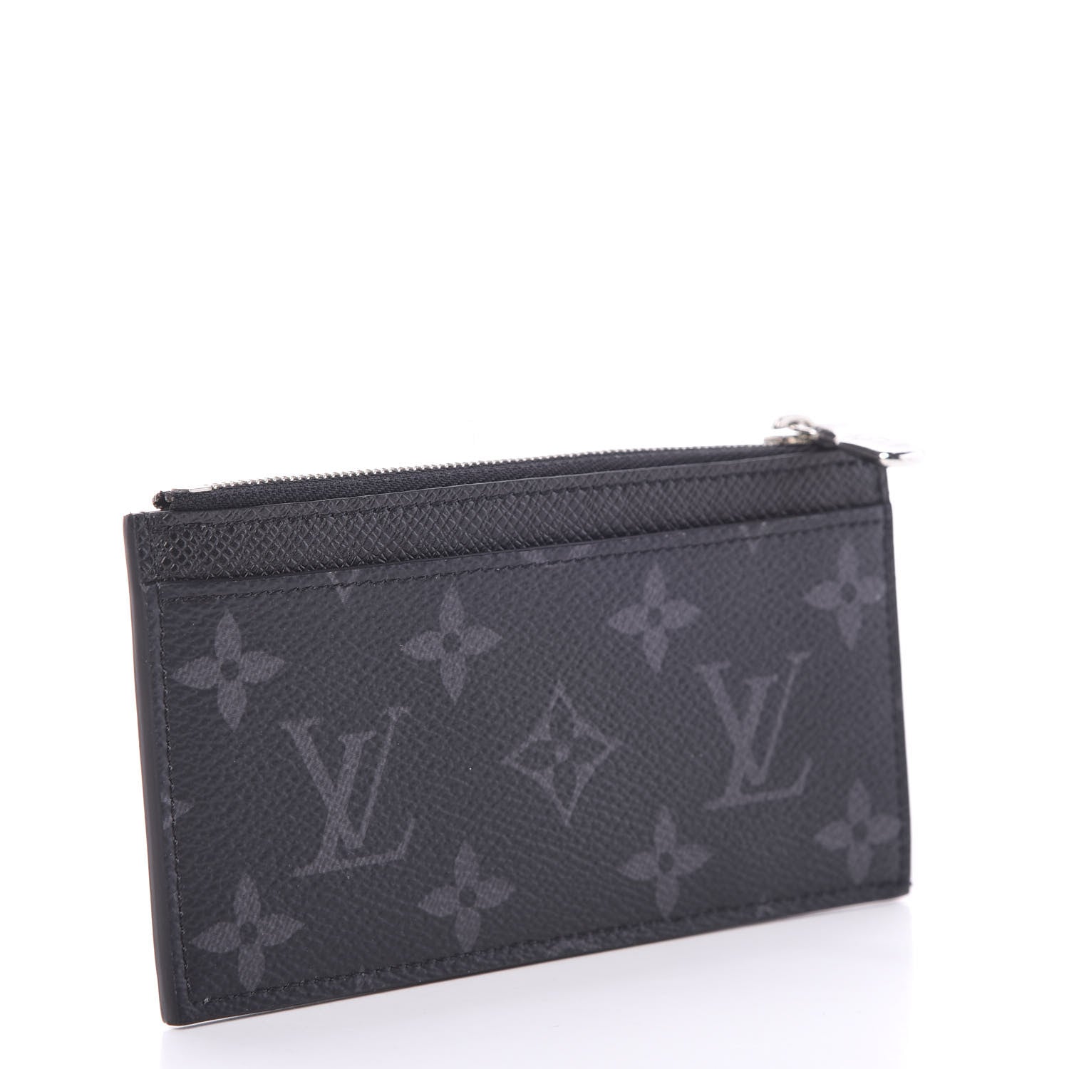 Louis Vuitton Monogram Eclipse Taiga Coin Card Holder 2 of 7