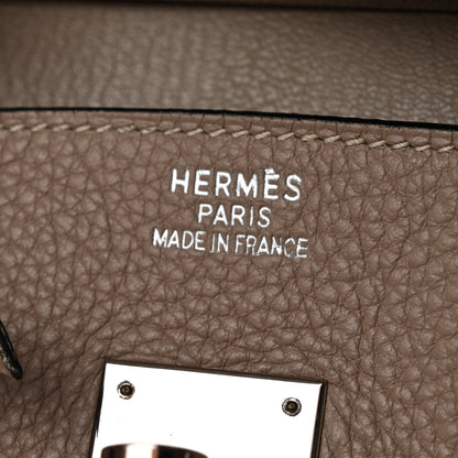 Hermes Taurillon Clemence BIRKIN 35 Gris Tourterelle 6 of 10