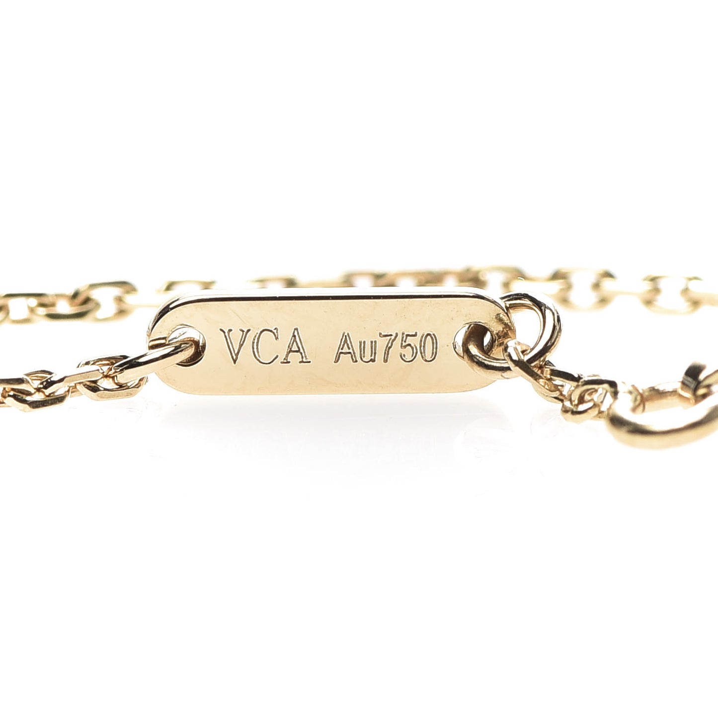 18K Yellow Gold Mother of Pearl Sweet Alhambra Bracelet