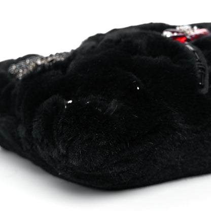 Miu Miu Rabbit Fur Embellished Crossbody Black 5 of 13