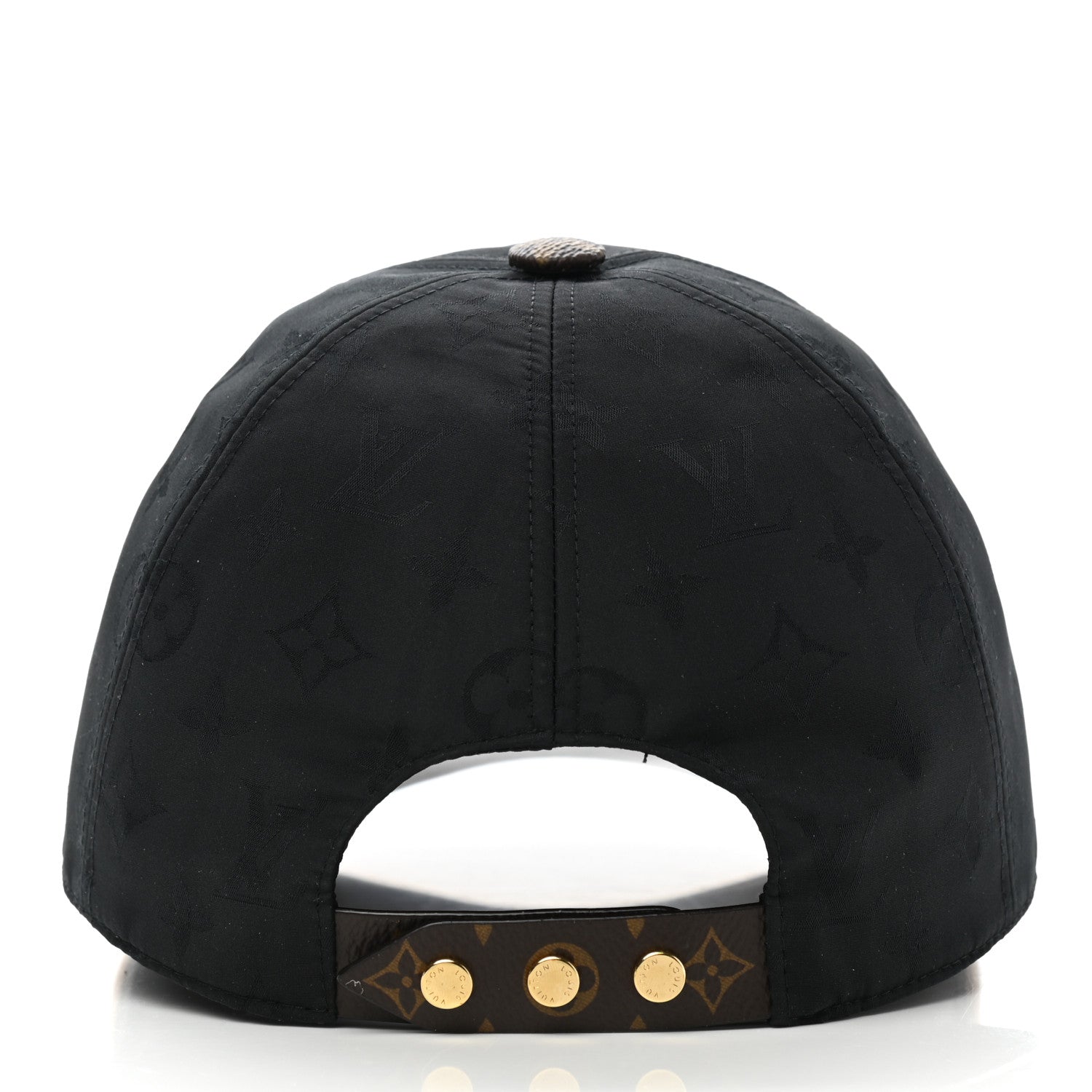 Louis Vuitton Polyester Silk Monogram LV Get Ready Cap M Black 6 of 9