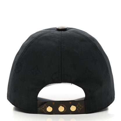 Louis Vuitton Polyester Silk Monogram LV Get Ready Cap M Black 6 of 9