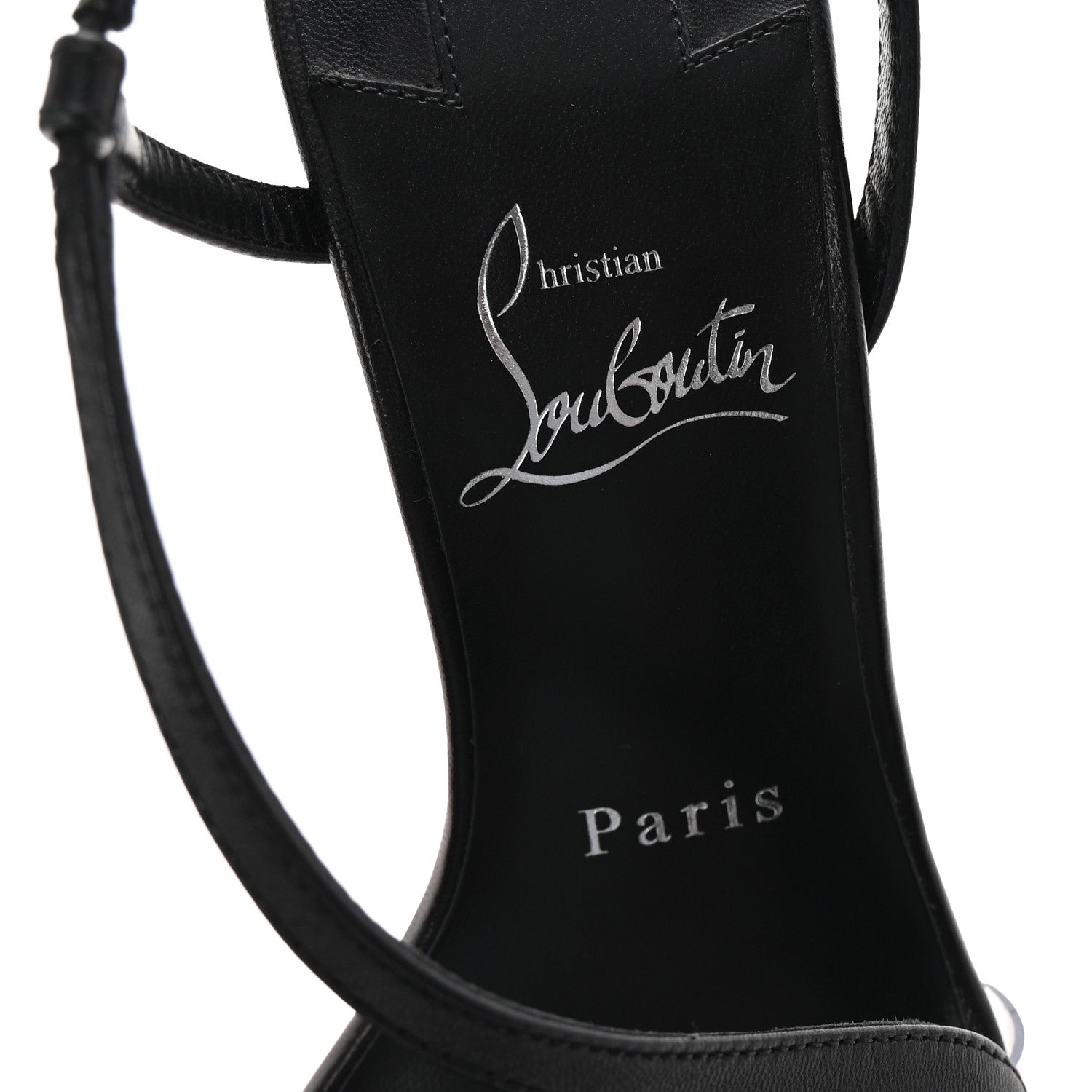 Christian Louboutin Nappa Rosalie Alta 150 Sandals 37 Black 8 of 8