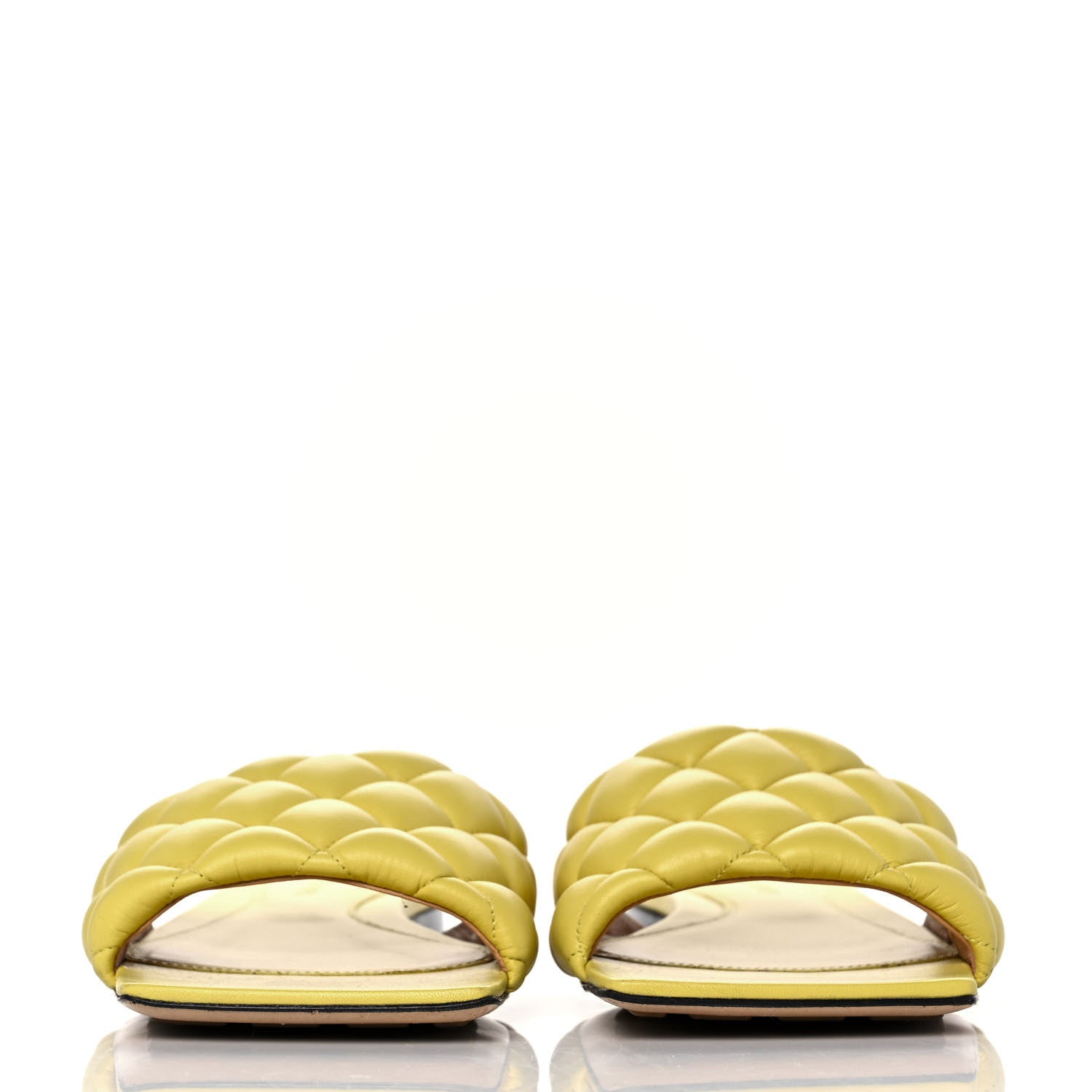 Bottega Veneta Nappa Matelasse Padded Flat Sandals 39 Pear 2 of 7