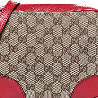 Gucci Monogram Mini Bree Messenger Bag Red 9 of 11