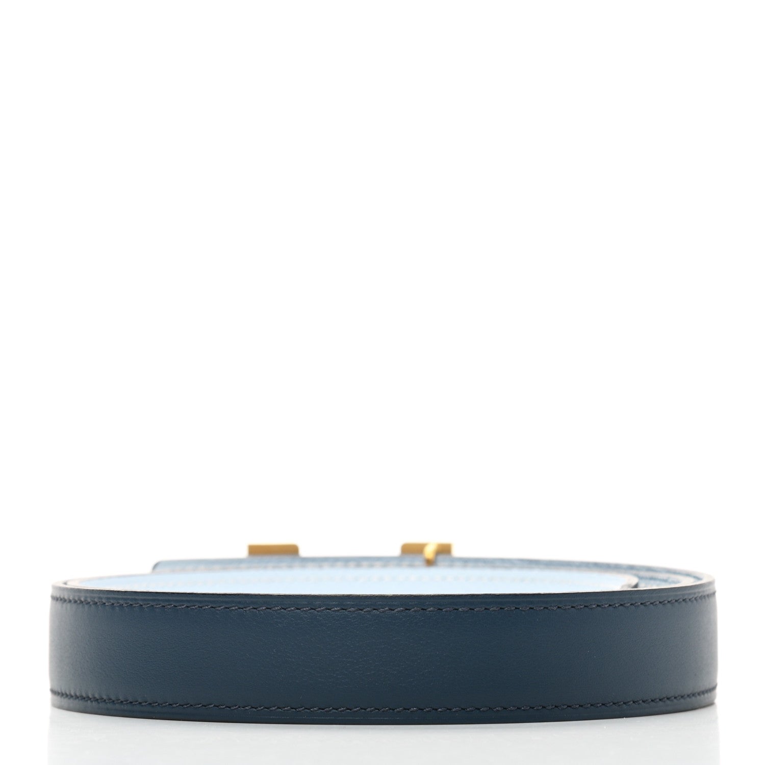 Hermes Epsom Swift Lizard Mini Constance H Belt 85 Navy Bleu Brume Ombre 2 of 5